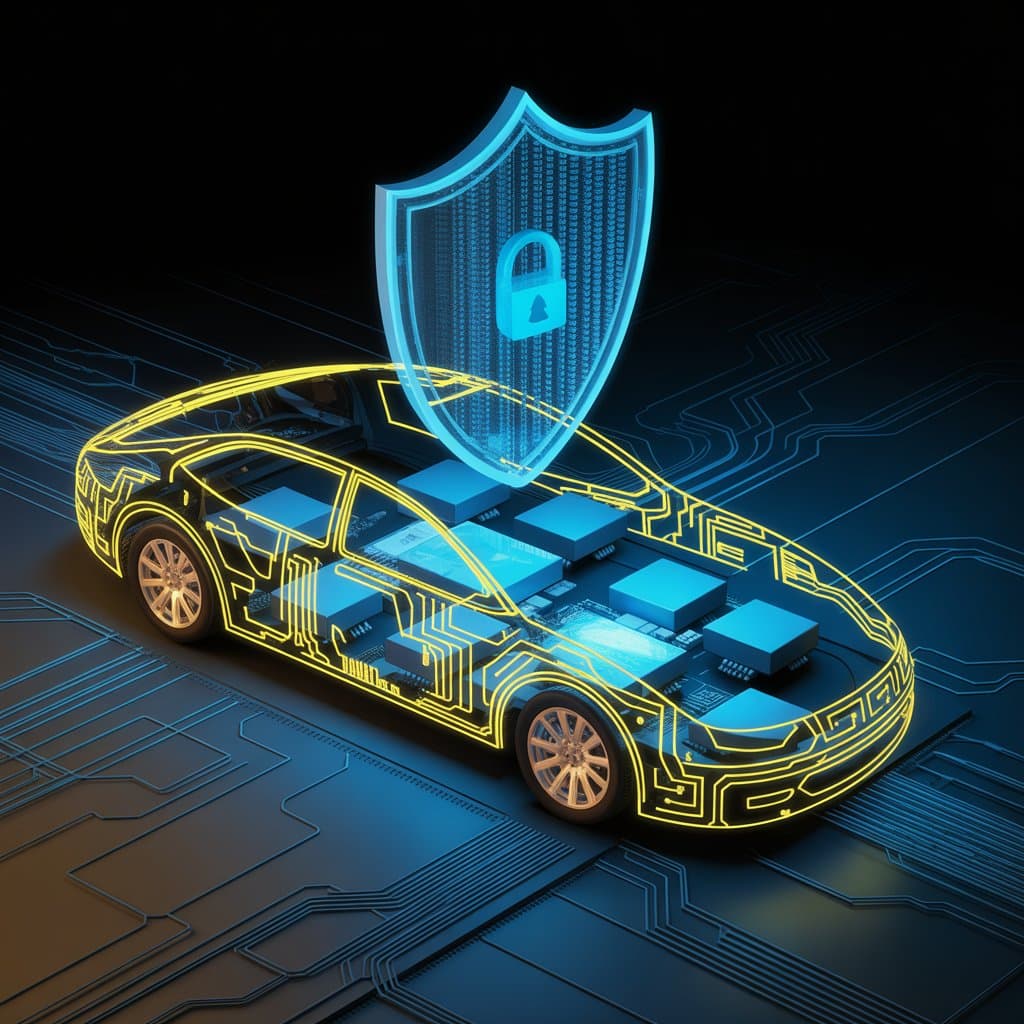 Cruscotto digitale di un'auto connessa